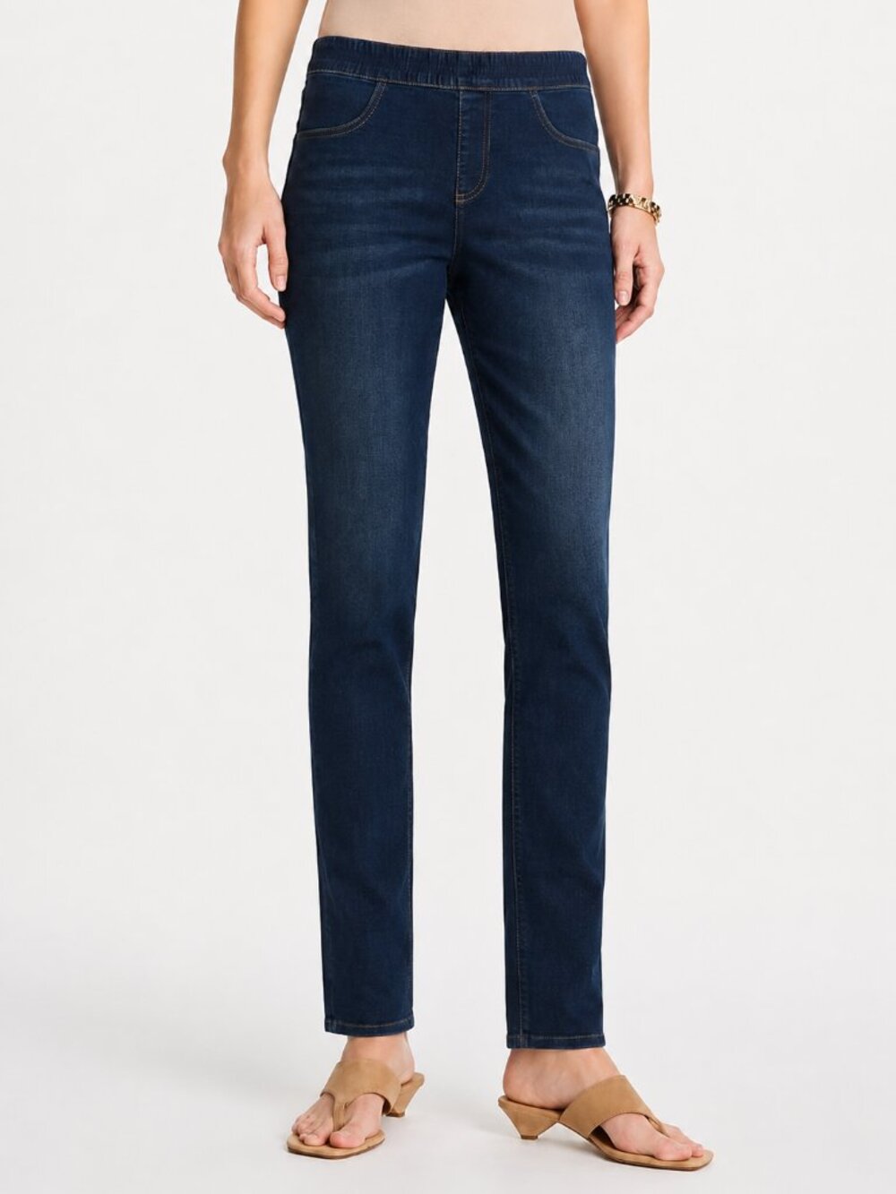 Chico’s Denim Pull On Jeggings Size 1.5 (10) Inseam 29 in